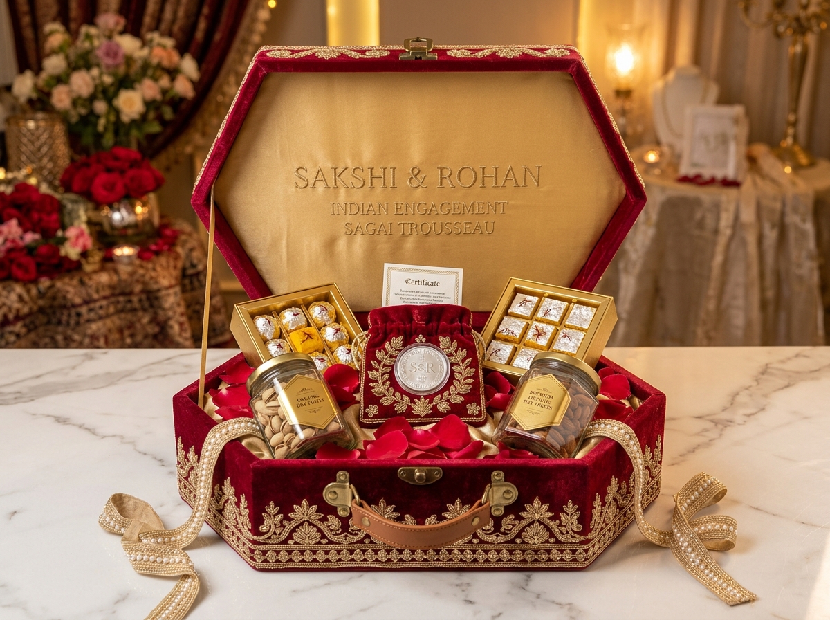 Vesu Royal Sagai & Wedding Trousseau Trunk